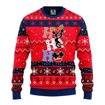 Cleveland Indians Hohoho Ugly Christmas Sweater, MLB Christmas Sweater Moonbestprint