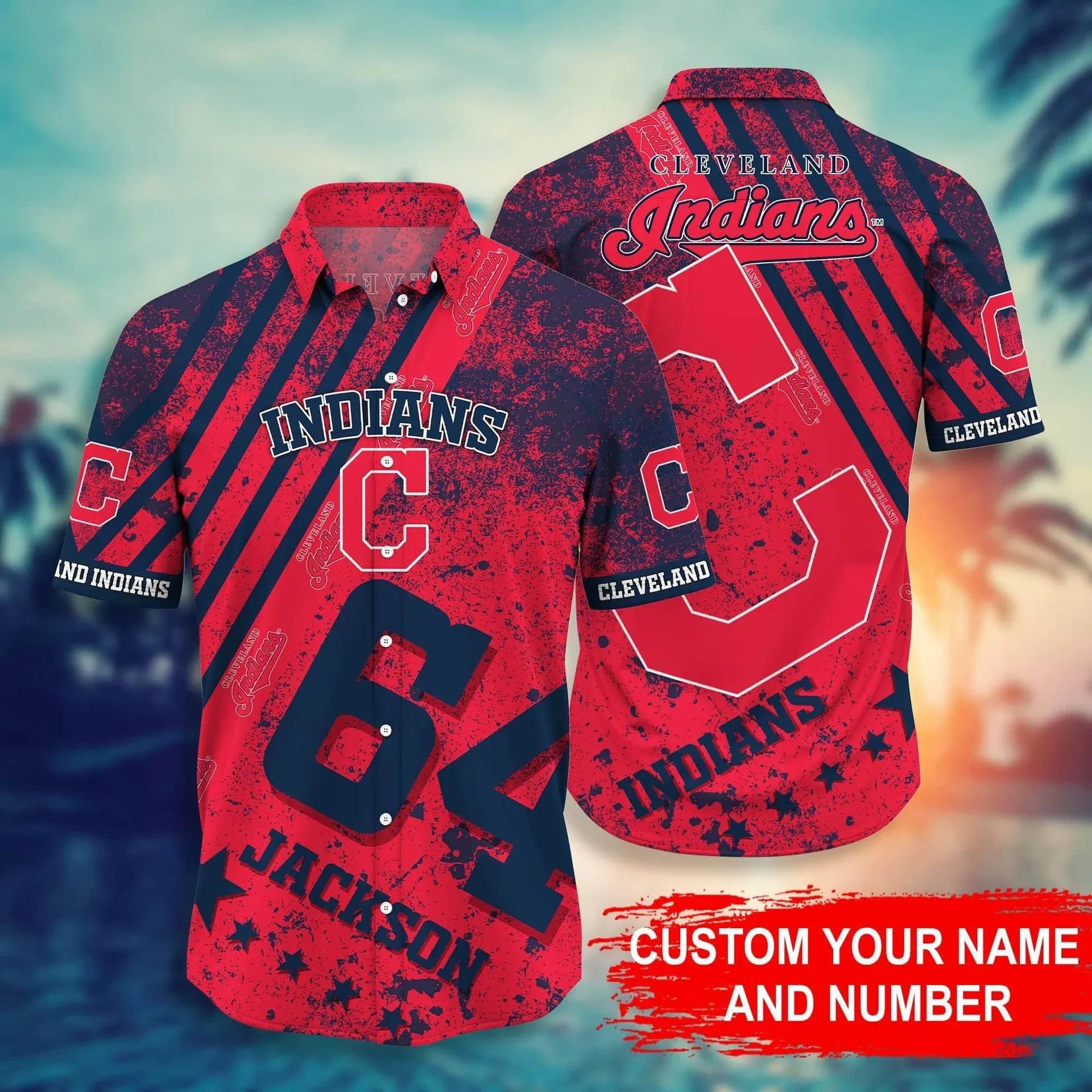 Cleveland Indians MLB Custom Hawaiian Shirt, MLB Hawaiian Shirt Moonbestprint
