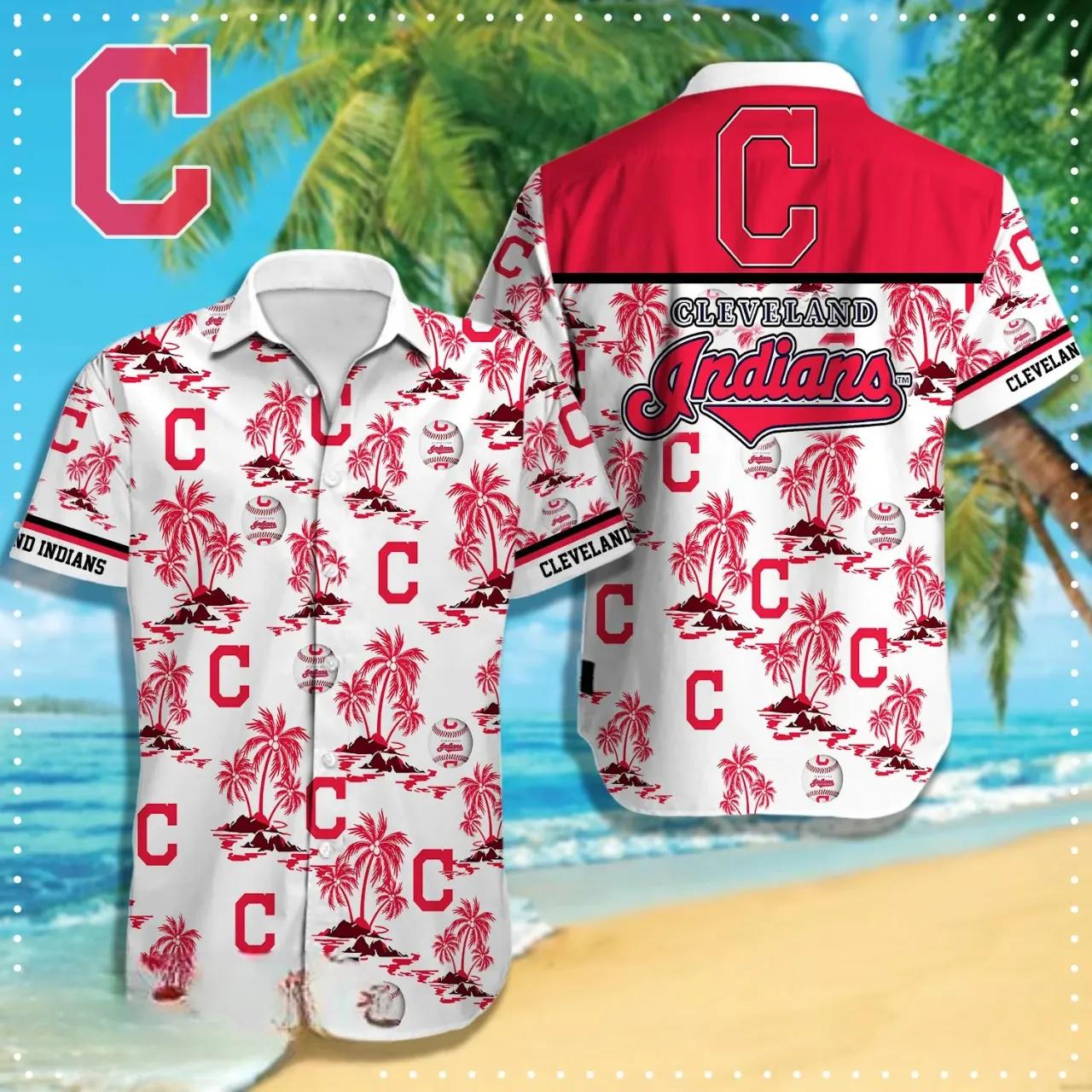 Cleveland Indians MLB Hawaiian Shirt 2, MLB Hawaiian Shirt Moonbestprint