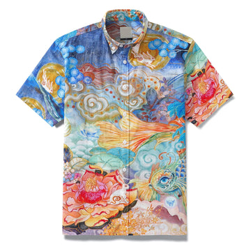 Cloud-wandering Koi Hawaiian Shirt – Moonbestprint