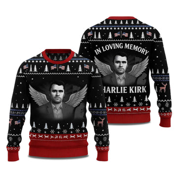 2026 In Love Memory Charlie Kirk Ugly Christmas Sweater Moonbestprint