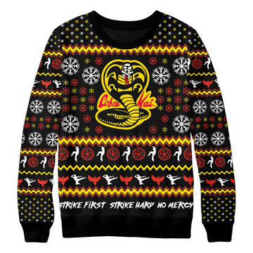 Cobra Kai Never Dies Ugly Christmas Sweater – Moonbestprint