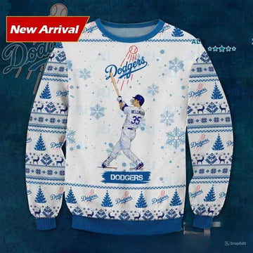 Cody Bellinger Los Angeles Dodgers Ugly Christmas Sweater, MLB Christmas Sweater Moonbestprint