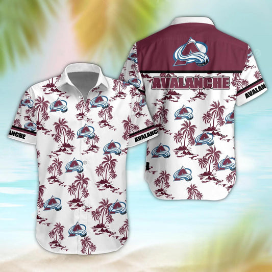 Colorado Avalanche Aloha Shirt, NHL Hawaiian Shirt Moonbestprint