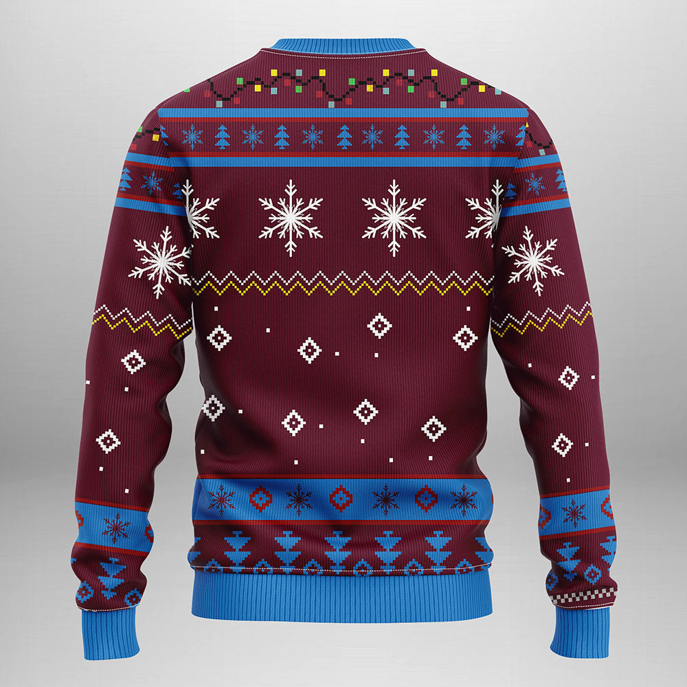 Colorado Avalanche Funny Grinch Ugly Christmas Sweater, Grinch Xmas Sweater Moonbestprint
