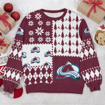 Colorado Avalanche NHL Ugly Christmas Sweater, NHL Christmas Sweater Moonbestprint
