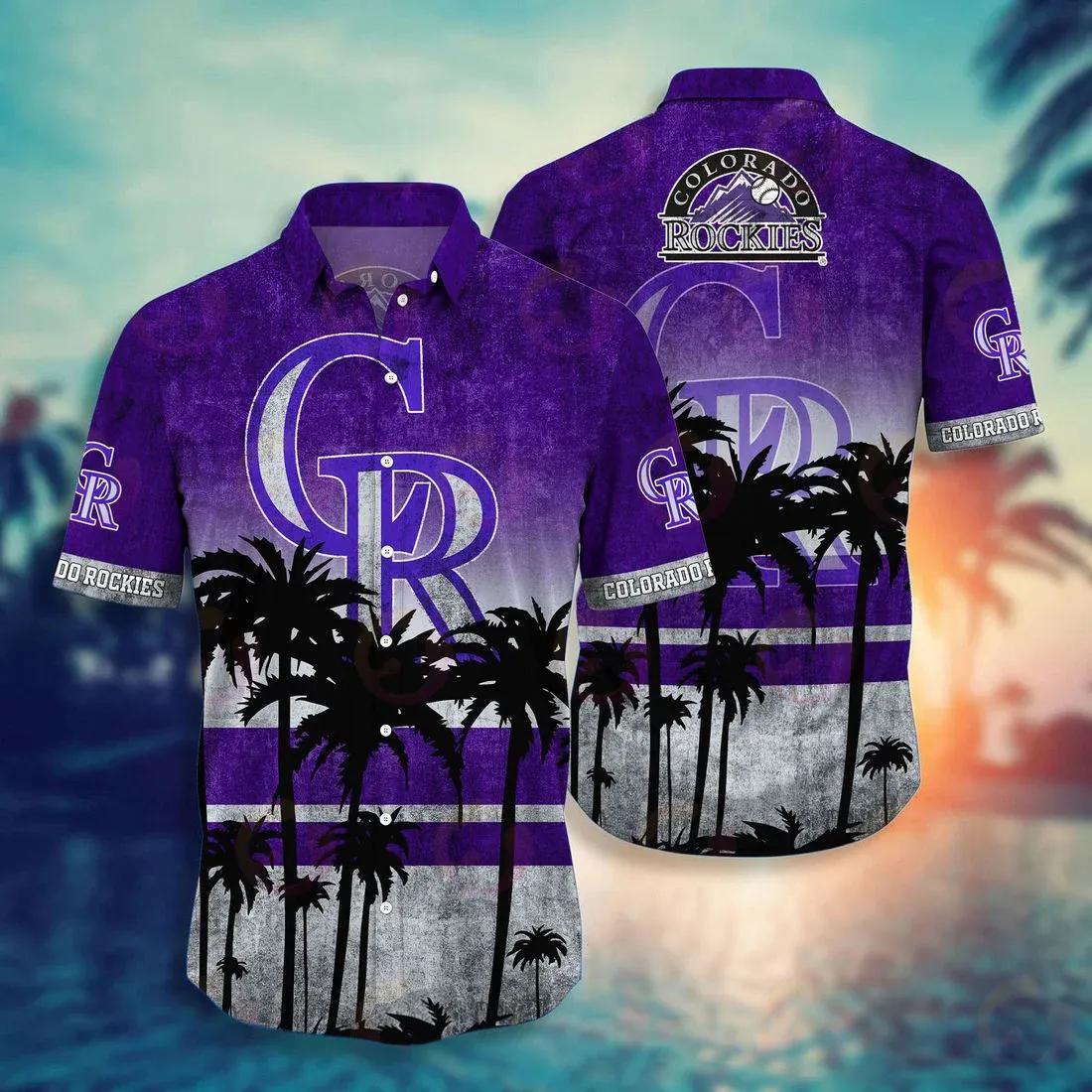 Colorado Rockies Hawaiian Shirt, MLB Hawaiian Shirt Moonbestprint