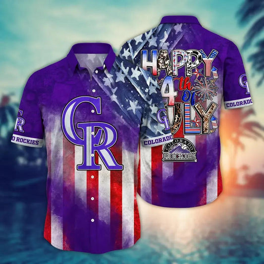Colorado Rockies MLB Flower Aloha Hawaiian Shirt 9, MLB Hawaiian Shirt Moonbestprint
