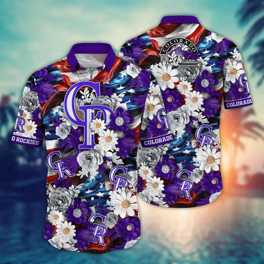 Colorado Rockies MLB Aloha Hawaiian Shirt 2, MLB Hawaiian Shirt Moonbestprint