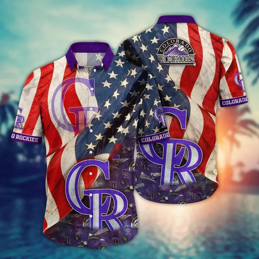 Colorado Rockies MLB Flower Aloha Hawaiian Shirt 10, MLB Hawaiian Shirt Moonbestprint