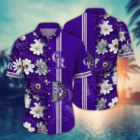 Colorado Rockies MLB Flower Aloha Hawaiian Shirt 13, MLB Hawaiian Shirt Moonbestprint