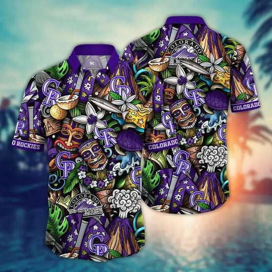 Colorado Rockies MLB Aloha Hawaiian Shirt 3, MLB Hawaiian Shirt Moonbestprint