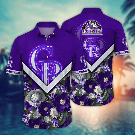 Colorado Rockies MLB Flower Aloha Hawaiian Shirt 4, MLB Hawaiian Shirt Moonbestprint