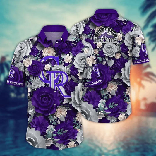 Colorado Rockies MLB Flower Aloha Hawaiian Shirt 5, MLB Hawaiian Shirt Moonbestprint