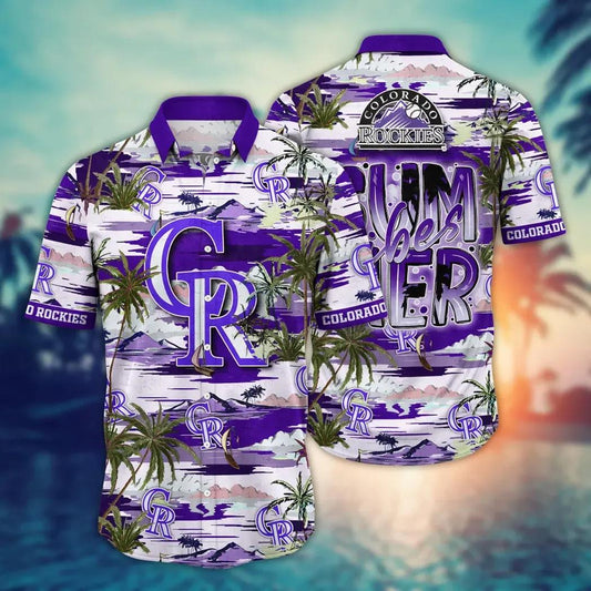 Colorado Rockies MLB Flower Aloha Hawaiian Shirt 7, MLB Hawaiian Shirt Moonbestprint