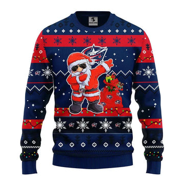 Columbus Blue Jackets Dabbing Santa Claus Ugly Christmas Sweater, NHL Christmas Sweater Moonbestprint