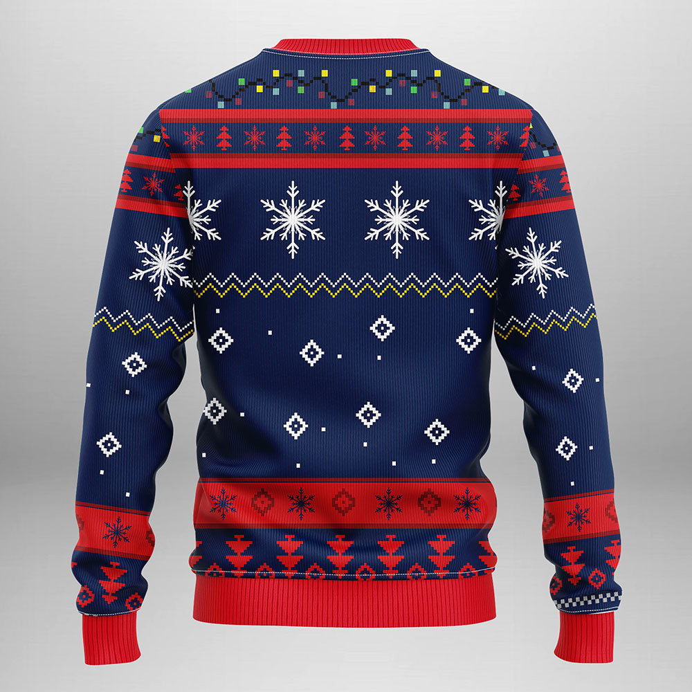 Columbus Blue Jackets Funny Grinch Ugly Christmas Sweater, Grinch Xmas Sweater Moonbestprint
