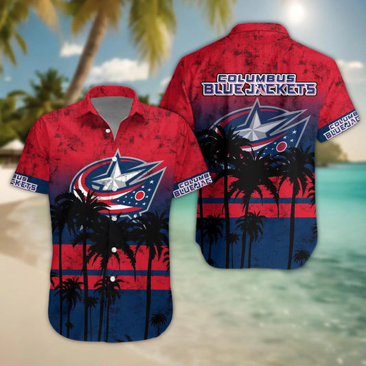 Columbus Blue Jackets Hawaii Shirt, NHL Hawaiian Shirt Moonbestprint