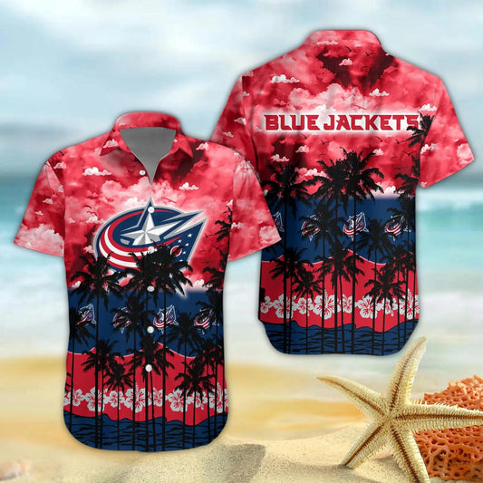 Columbus Blue Jackets Hawaiian Shirt 1, NHL Hawaiian Shirt Moonbestprint