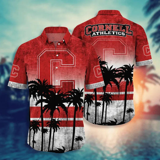 Cornell Big Red Aloha Hawaiian Shirt, NCAA Hawaiian Shirt Moonbestprint