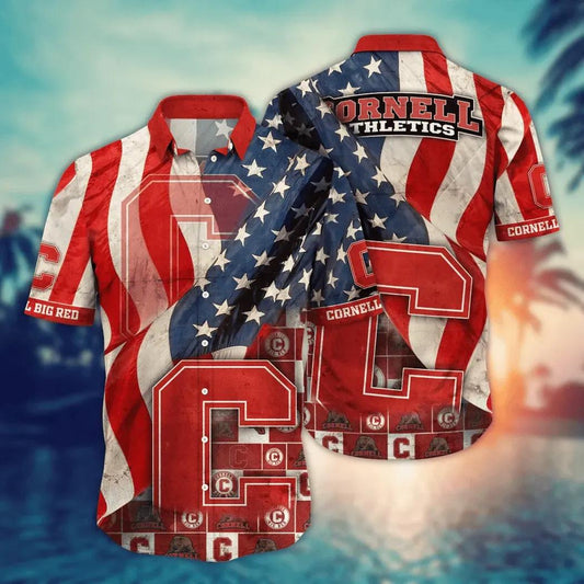 Cornell Big Red NCAA Flower Aloha Hawaiian Shirt 11, NCAA Hawaiian Shirt Moonbestprint