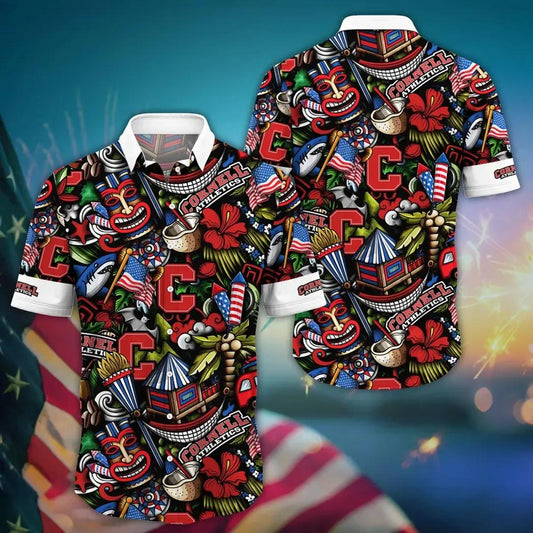 Cornell Big Red NCAA Flower Aloha Hawaiian Shirt 14, NCAA Hawaiian Shirt Moonbestprint