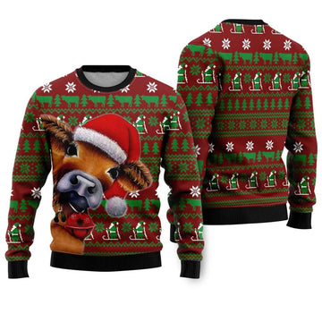 Cow Ugly Christmas Sweater - Moonbestprint