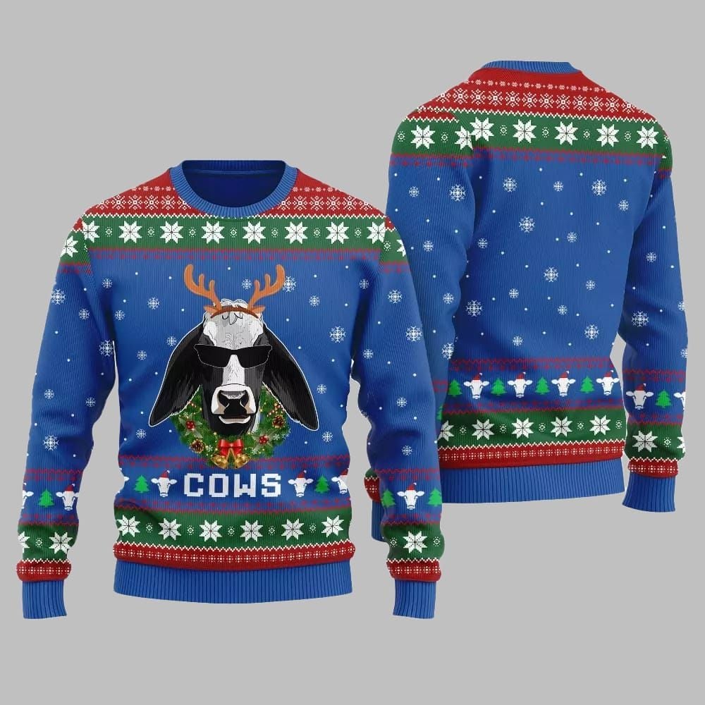 Cows Ugly Sweater 2026 Christmas - Moonbestprint