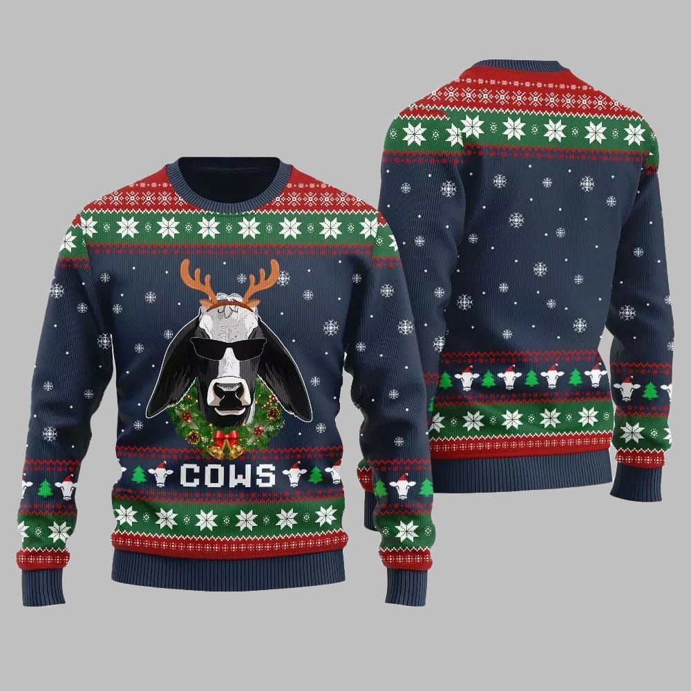 Cows Ugly Sweater 2026 Christmas - Moonbestprint