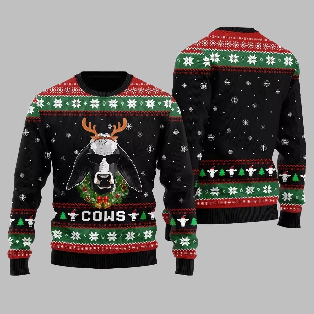 Cows Ugly Sweater 2026 Christmas - Moonbestprint