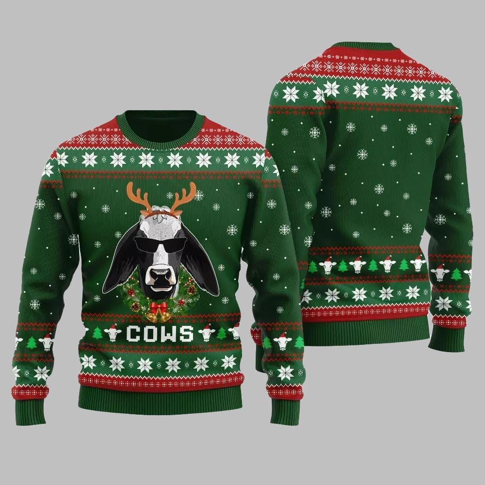 Cows Ugly Sweater 2026 Christmas - Moonbestprint