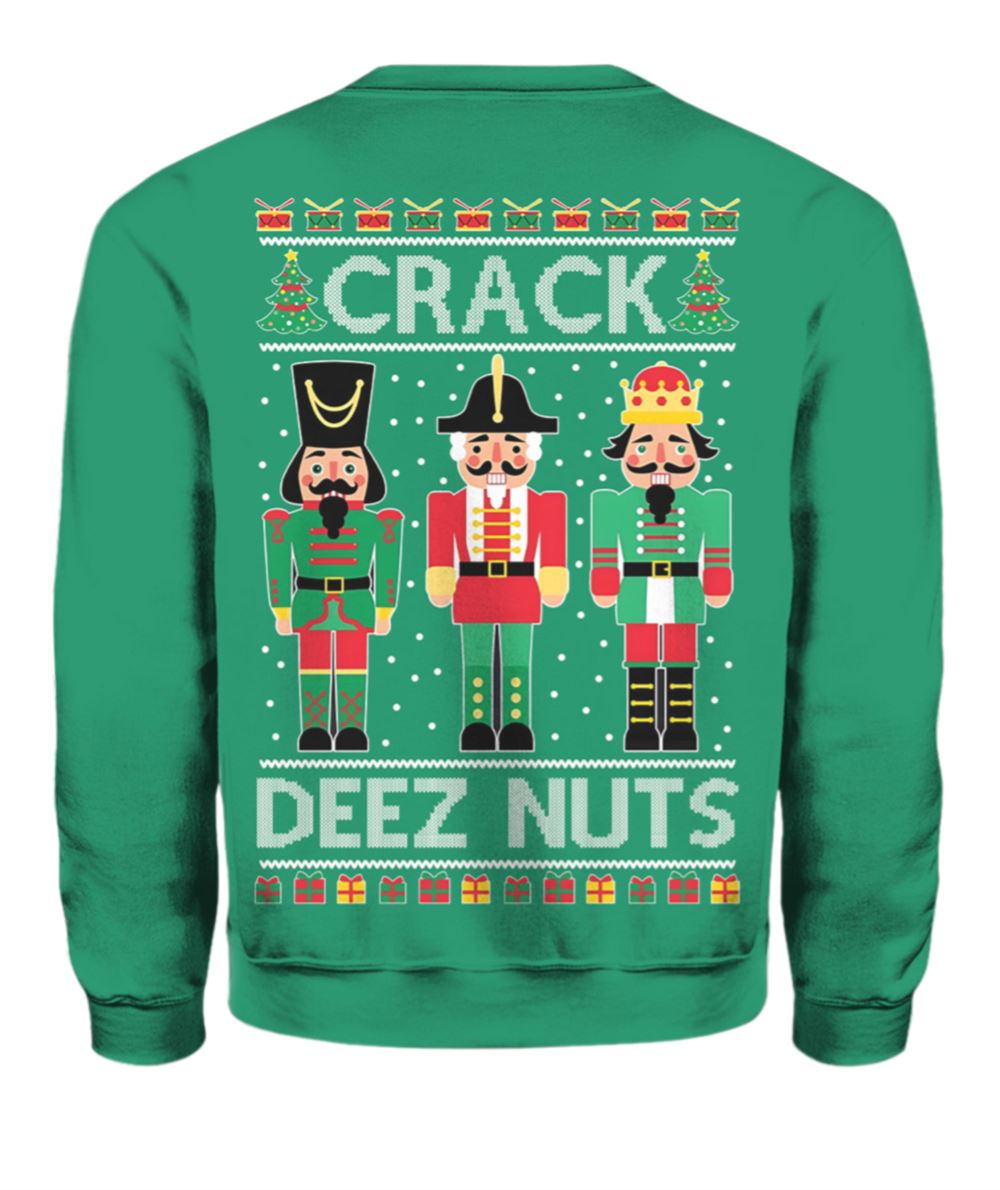 Crack Deez Nuts Ugly Christmas Sweater - Moonbestprint