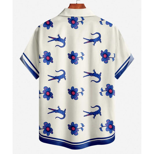 Crocodile Quick Cabana Hawaiian Shirt- Moonbestprint