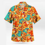 Totodile Crocodile Rock Button Up Hawaiian Shirt Retro Tropical Party Style – Moonbestprint