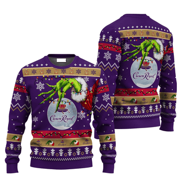 Crown Royal Grinch Hand Stock Ugly Sweater – Moonbestprint