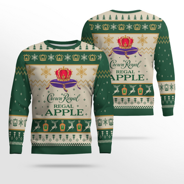 Crown Royal Regal Apple Ugly Sweater – Moonbestprint