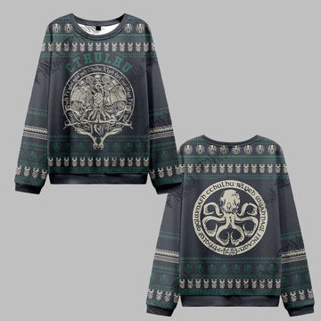 Cthulhu Horror Ugly Sweater 2026 Christmas - Moonbestprint