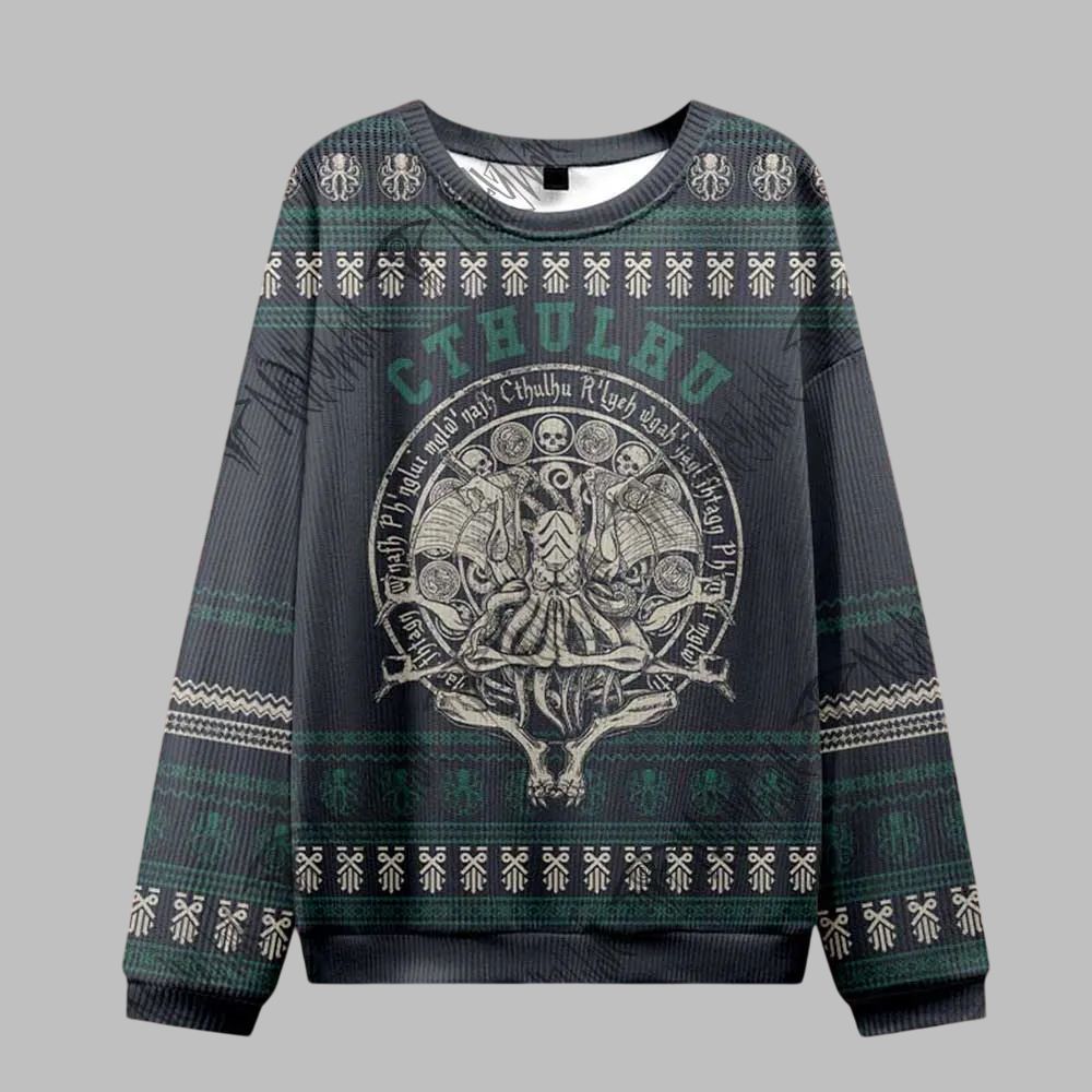 Cthulhu Horror Ugly Sweater 2026 Christmas - Moonbestprint