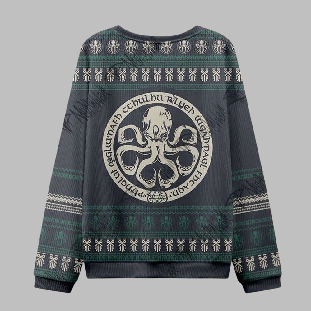 Cthulhu Horror Ugly Sweater 2026 Christmas - Moonbestprint
