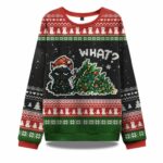 Curious Cat Ugly Christmas Sweater – Moonbestprint