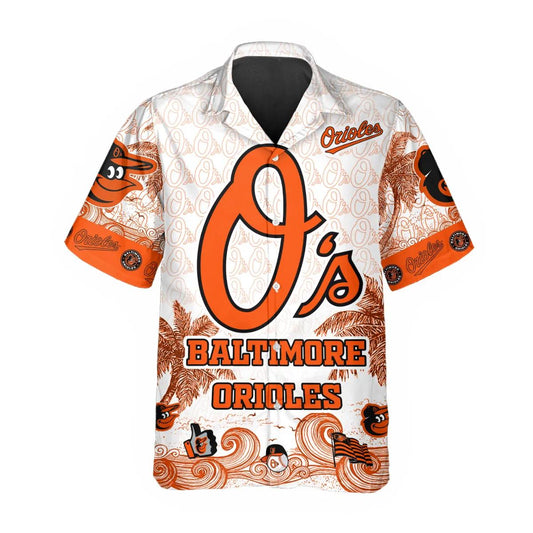 Custom Baltimore Orioles Hawaiian Shirt, Baltimore Orioles Aloha Shirt, MLB Hawaiian Shirt Moonbestprint