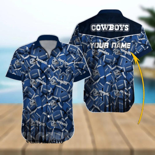 Custom Dallas Cowboys NFL Summer Classic Hawaiian Shirt, NFL Hawaiian Shirt Moonbestprint