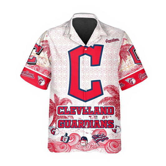 Custom Cleveland Guardians Hawaiian Shirt, Cleveland Guardians Aloha Shirt, MLB Hawaiian Shirt Moonbestprint