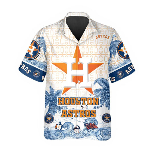 Custom Houston Astros Hawaiian Shirt, Houston Astros Aloha Shirt, MLB Hawaiian Shirt Moonbestprint