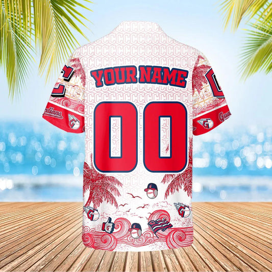 Custom Cleveland Guardians Hawaiian Shirt, Cleveland Guardians Aloha Shirt, MLB Hawaiian Shirt Moonbestprint
