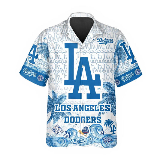 Custom Los Angeles Dodgers Hawaiian Shirt, Dodgers Aloha Shirt, MLB Hawaiian Shirt Moonbestprint