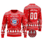 Custom Name & Number Bayern Munich Ugly Christmas Sweater 2025 – Moonbestprint