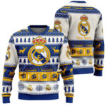 Custom Name Real Madrid Football Club Ugly Christmas Sweater 2025 – Moonbestprint