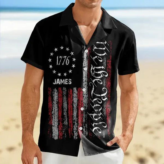 Custom Name We The People Hawaii Shirt, 250th Anniversary Shirt, 250th Anniversary Gift Moonbestprint