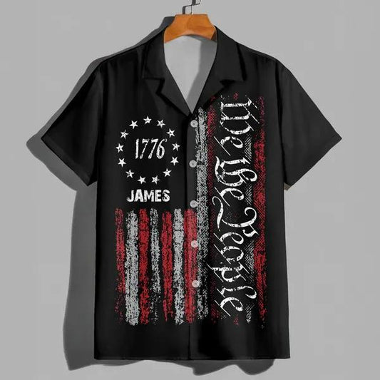 Custom Name We The People Hawaii Shirt, 250th Anniversary Shirt, 250th Anniversary Gift Moonbestprint